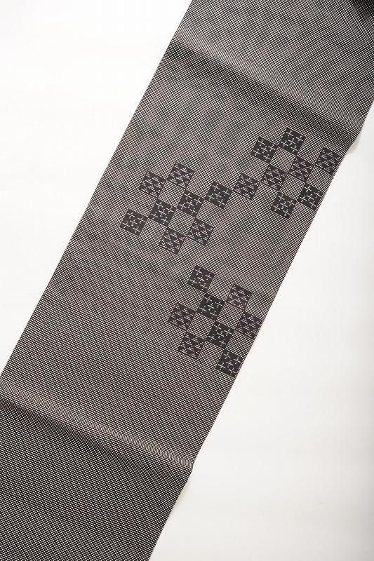 濃紺色に幾何学模様の洒落袋帯 - いちりん｜暮らしに寄り添う