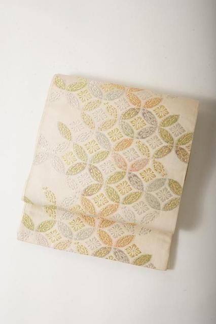 ♡藍染めいり！使いやすいグレー地のオシャレ袋帯♡ 女性用 帯 - 島屋呉服店 札幌 着物専門店