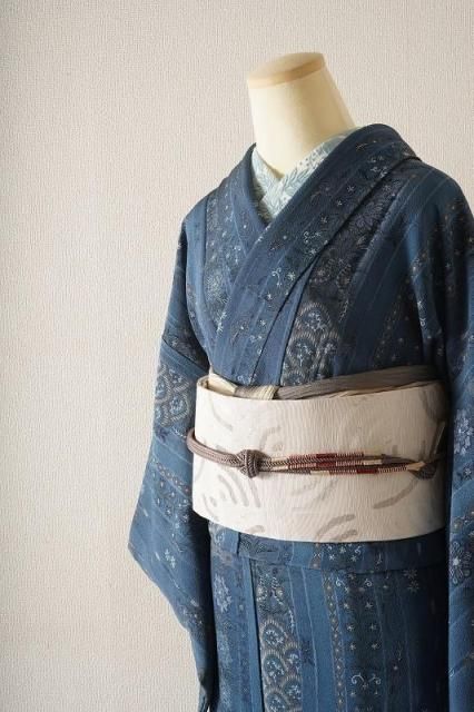 花織 グレー 紬 小紋 オンラインカタログ]夏小紋・紬の商品一覧｜京都の着物販売店