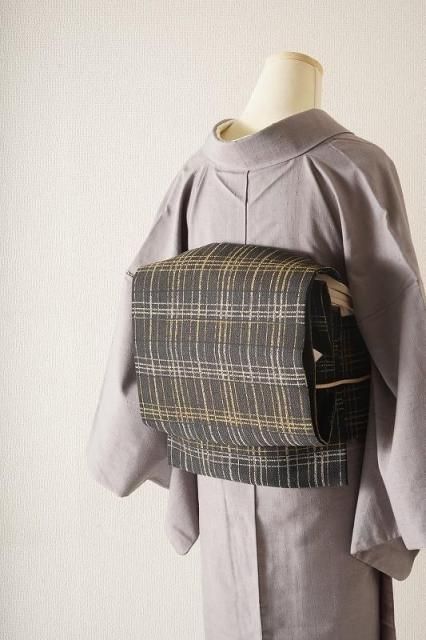 凛とした光沢美　白緑の訪問着×唐織袋帯　特選フルセット　裄67 ゆったり 残りわずか！】【即日発送】【Riuコラボ】ツートンカラーローズ