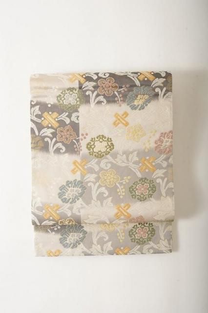 凛とした光沢美　白緑の訪問着×唐織袋帯　特選フルセット　裄67 ゆったり 袋帯 - いちりん｜暮らしに寄り添うふだん着物