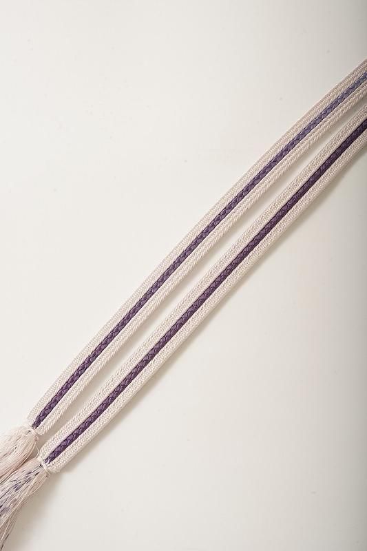 <img class='new_mark_img1' src='https://img.shop-pro.jp/img/new/icons14.gif' style='border:none;display:inline;margin:0px;padding:0px;width:auto;' />白藤色と菫色の帯締め