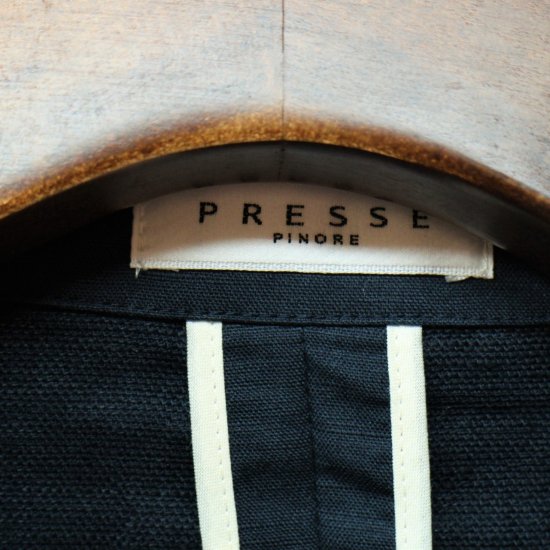 PRESSE PINORE ピノーレ ㈱キング/リネン混 スーツジャケット ネイビー