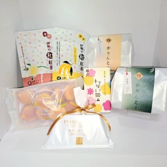 三重県のスイーツセット パールドロップ シェル レーヌミニ かりんとー ねがい姫 伊勢の和紅茶 三重県のスイーツセット パールドロップ シェル レーヌミニ かりんとー ねがい姫 伊勢の和紅茶