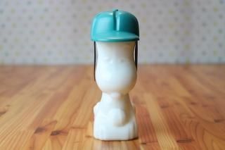 スヌーピー　アメリカ　ミルクガラス　容器　ヴィンテージ　希少 激レアアメリカヴィンテージスヌーピーミルクガラス容器