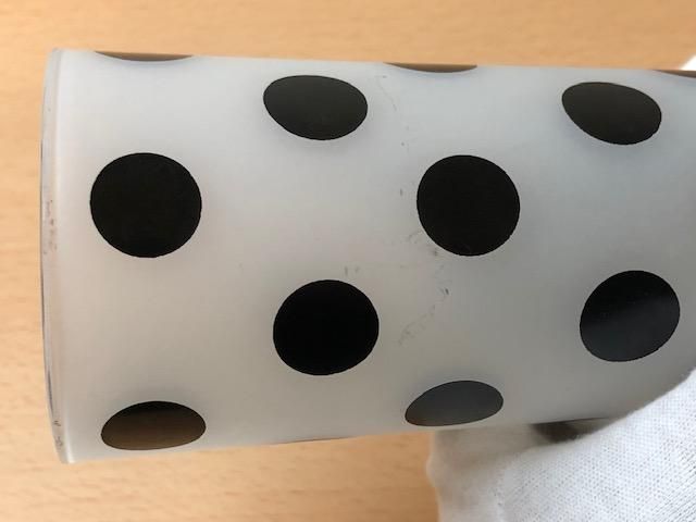 アンカーホッキング ポルカドット ストレートタンブラー ブラック