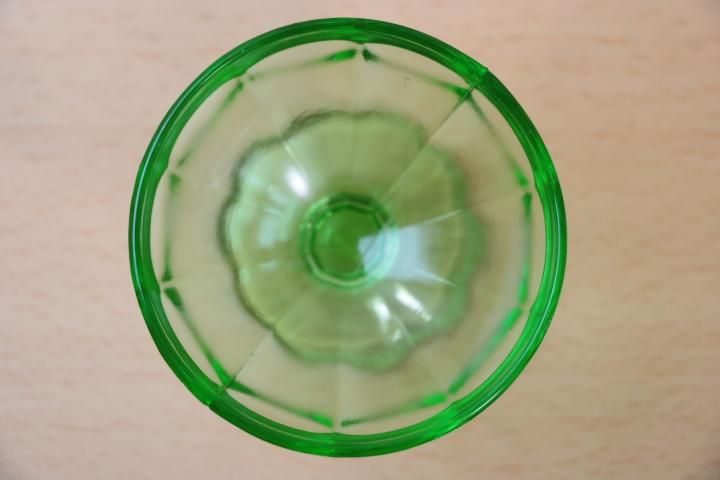 フェデラル　ウランガラス　ディプレッションガラス　ディバイディッドプレート フェデラル ウランガラス ディプレッションガラス ディバイ