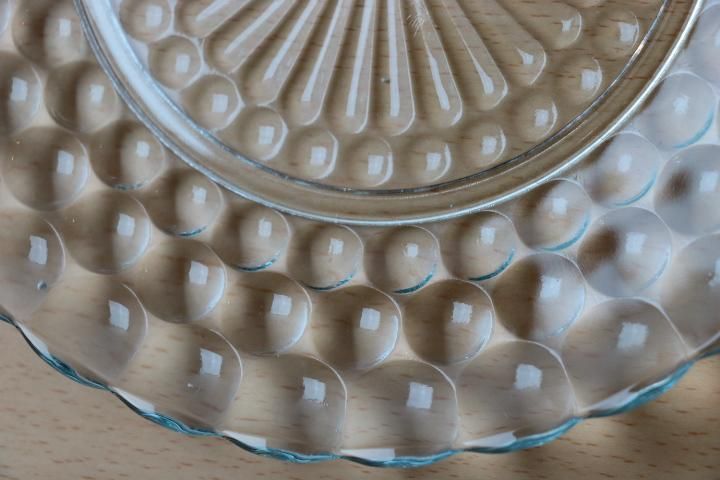 ファイヤーキング バブル サファイアブルー プレート 美品 バブル サファイアブルー ・ブレッド＆バタープレート 1941