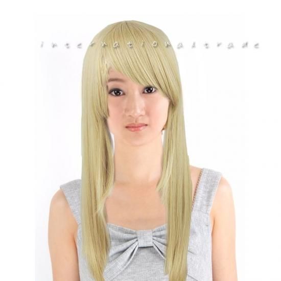 コスプレウィッグ 金髪 ゴールドロングウィッグストレート 7007 Style Line コスプレウィッグ 金髪 ゴールドロングウィッグストレート 7007 Style Line