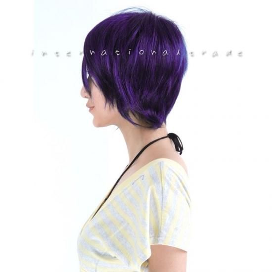 コスプレウィッグ 紫髪 パープルショートウィッグ 7039 Style Line コスプレウィッグ 紫髪 パープルショートウィッグ 7039 Style Line