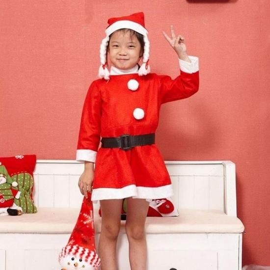 コスプレ服 キッズサイズ クリスマス サンタ衣装 サンタワンピース Ch037 Style Line コスプレ服 キッズサイズ クリスマス サンタ衣装 サンタワンピース Ch037 Style Line