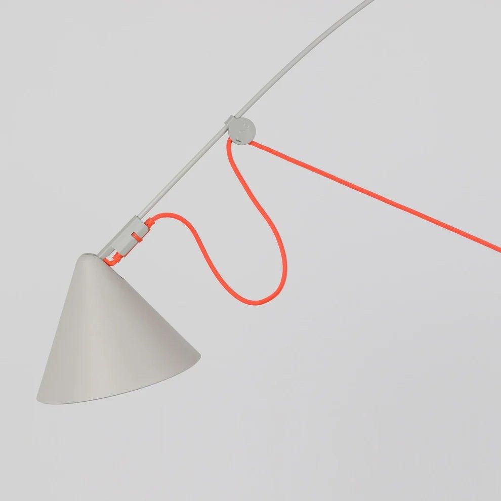 AYNO L floor lamp [grey×orange]／Midgard designed by Stefan Diez
