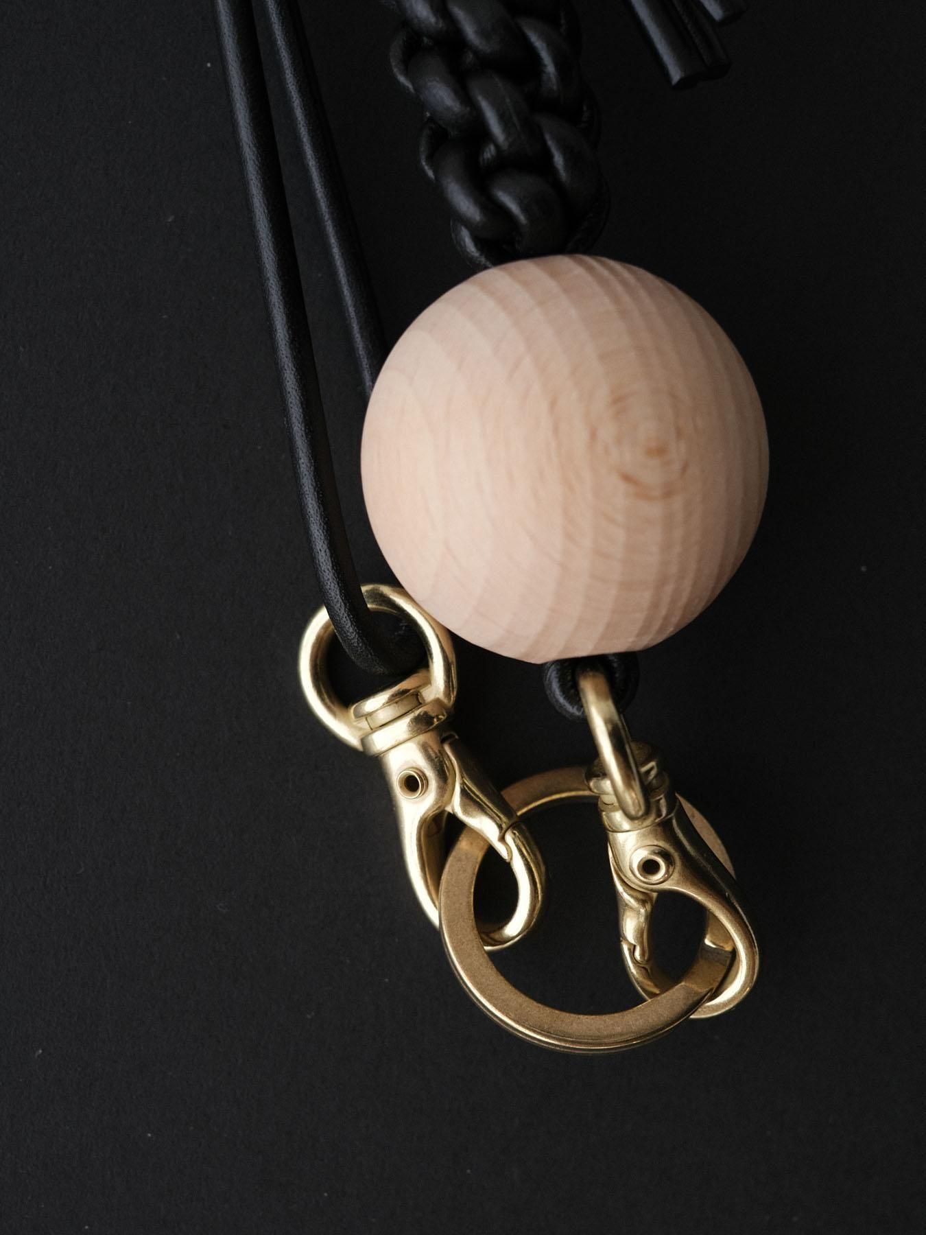 Knot ball_strap [ black ]／_Fot