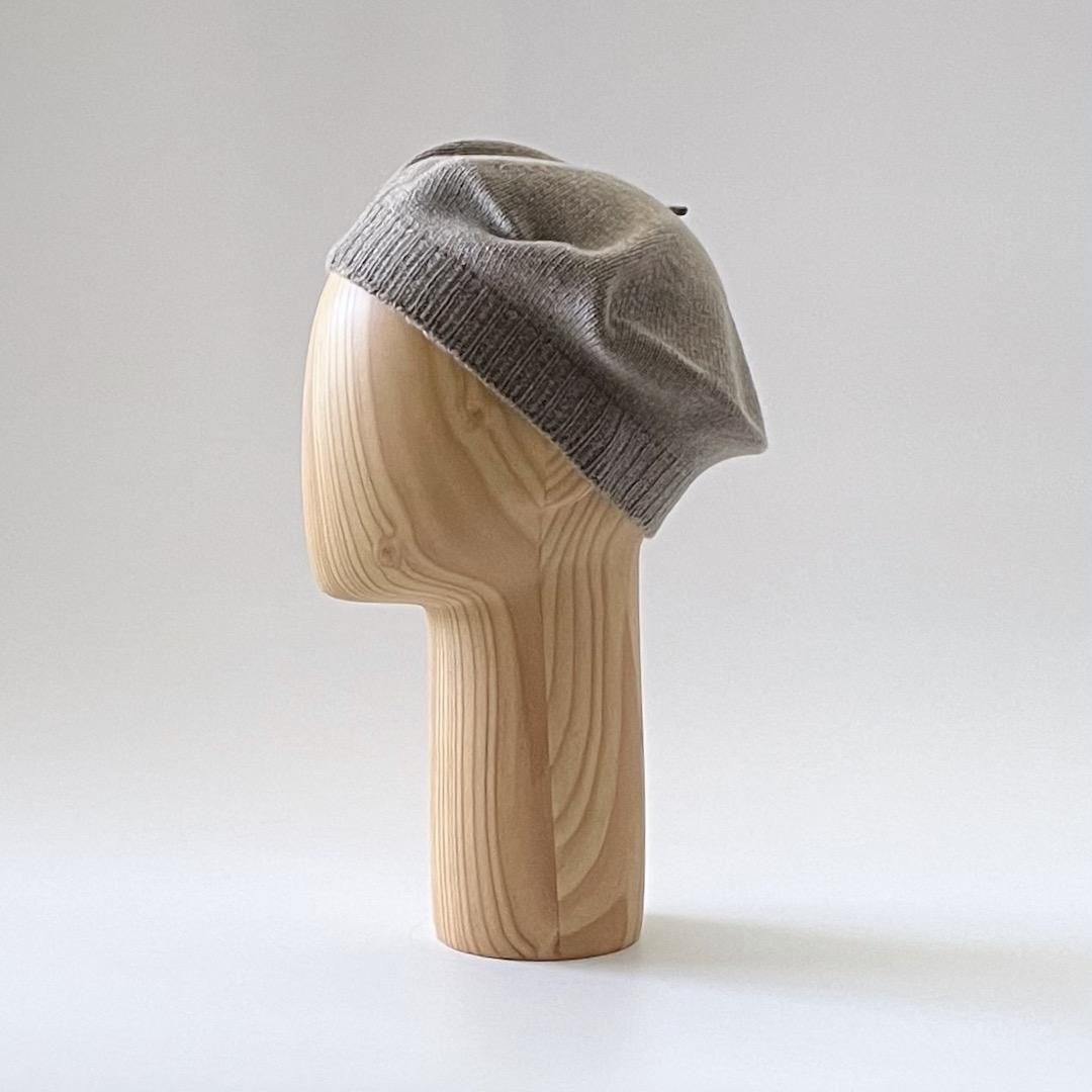 Cashmere knit beret - 帽子店 Sashiki
