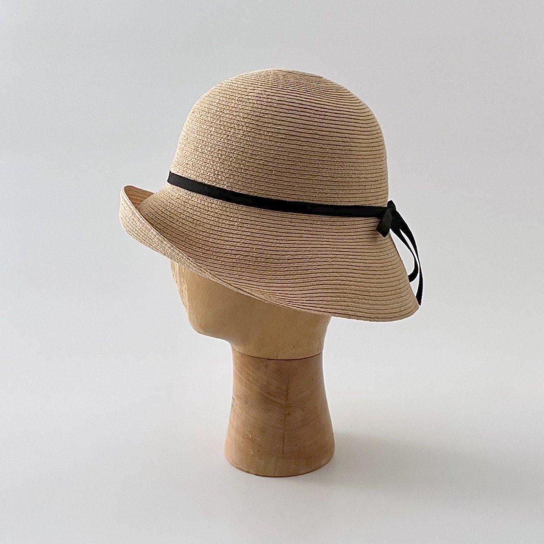 Raffia Cloche / long brim - 帽子店 Sashiki