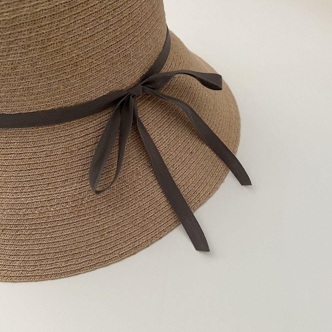 Raffia Cloche / long brim - 帽子店 Sashiki