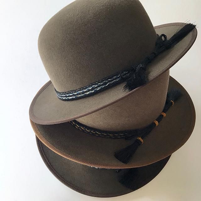 Bowler Hat with Horse Hair Band / Rabbit - 帽子店 Sashiki