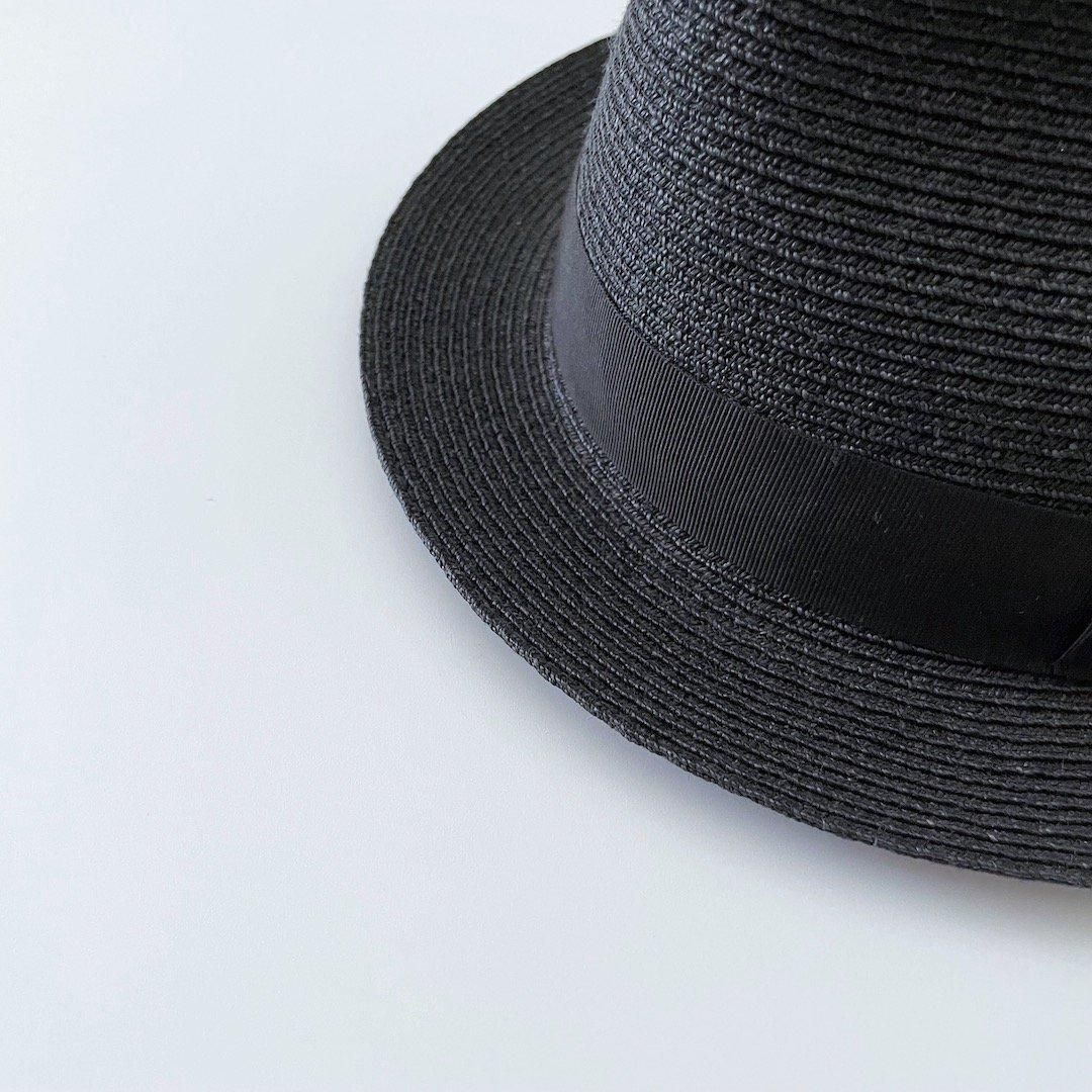 sashiki 麦わら帽子　RA255 black Sashiki(サシキ) 麦わら帽子 RA253-M ブラック - and ordinary.