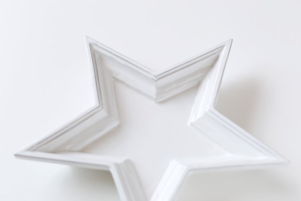 【取り扱い終了】Twinkle Star Plate/ホワイト/Sサイズ