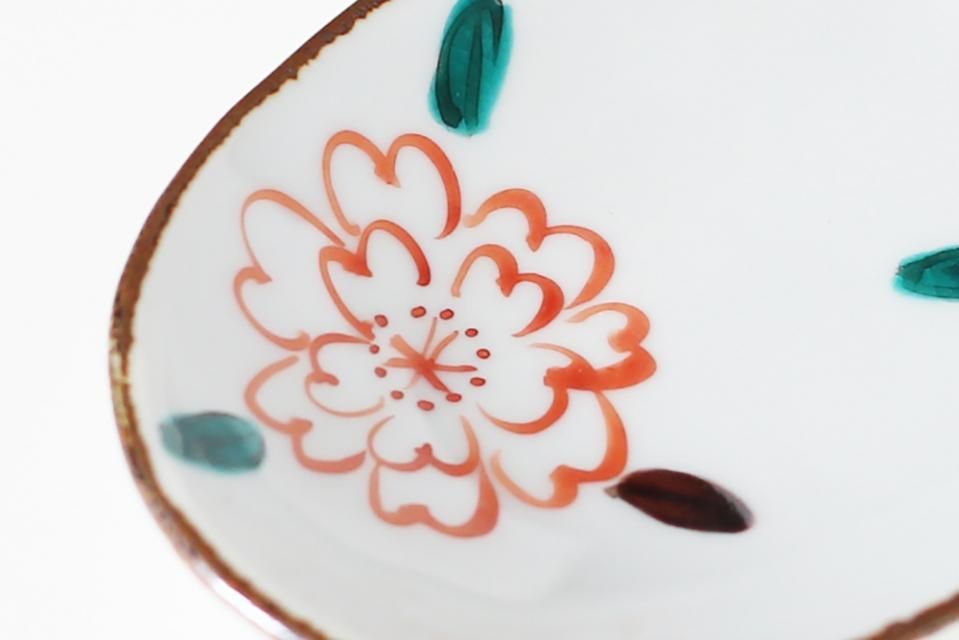 樋山真弓/楕円小皿/色桜絵 - BOWKNOT 樋山真弓/楕円小皿/色桜絵 - BOWKNOT