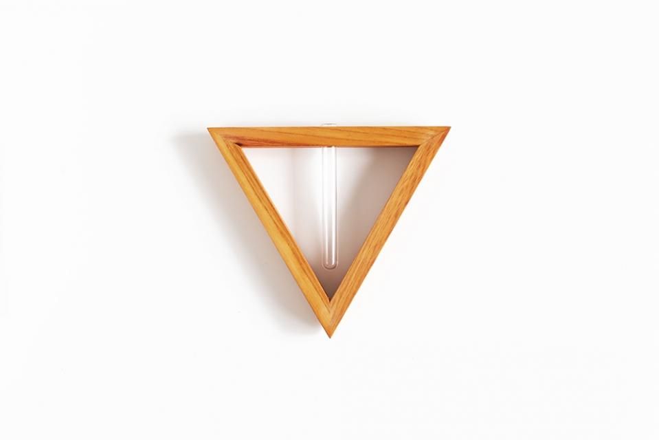 うだまさし さん 壁掛けサンカク ミラー