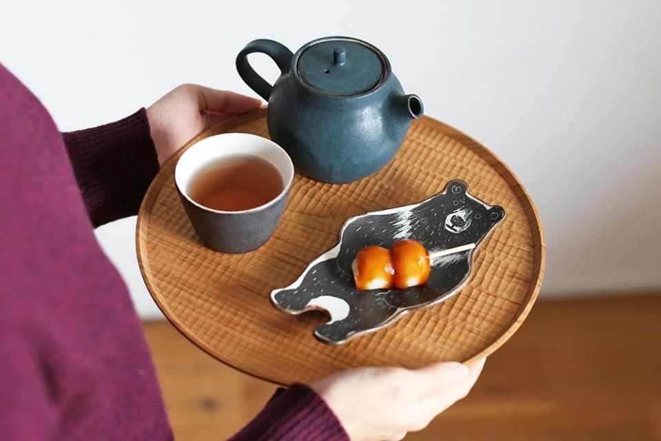 【取り扱い終了】矢板緑/クマ皿