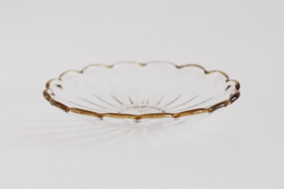 【美品】 田井将博 輪花モール鉢 3点セット 鉢 器 食器 ガラス ボウル 皿 田井将博/輪花モール鉢（大） - BOWKNOT