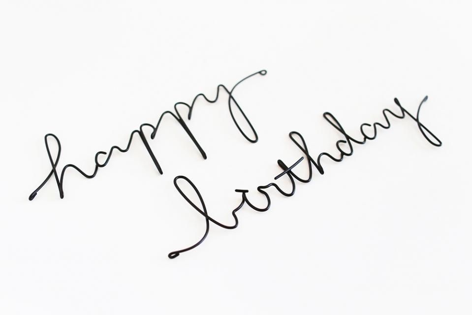 Runi レターオブジェ Happy Birthday Bowknot Runi レターオブジェ Happy Birthday Bowknot