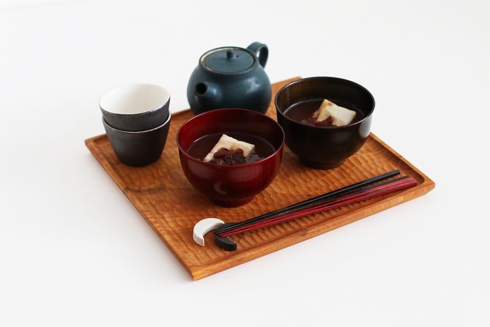 取り扱い終了】我戸幹男商店/紅桜/さくらの汁碗（朱） - BOWKNOT