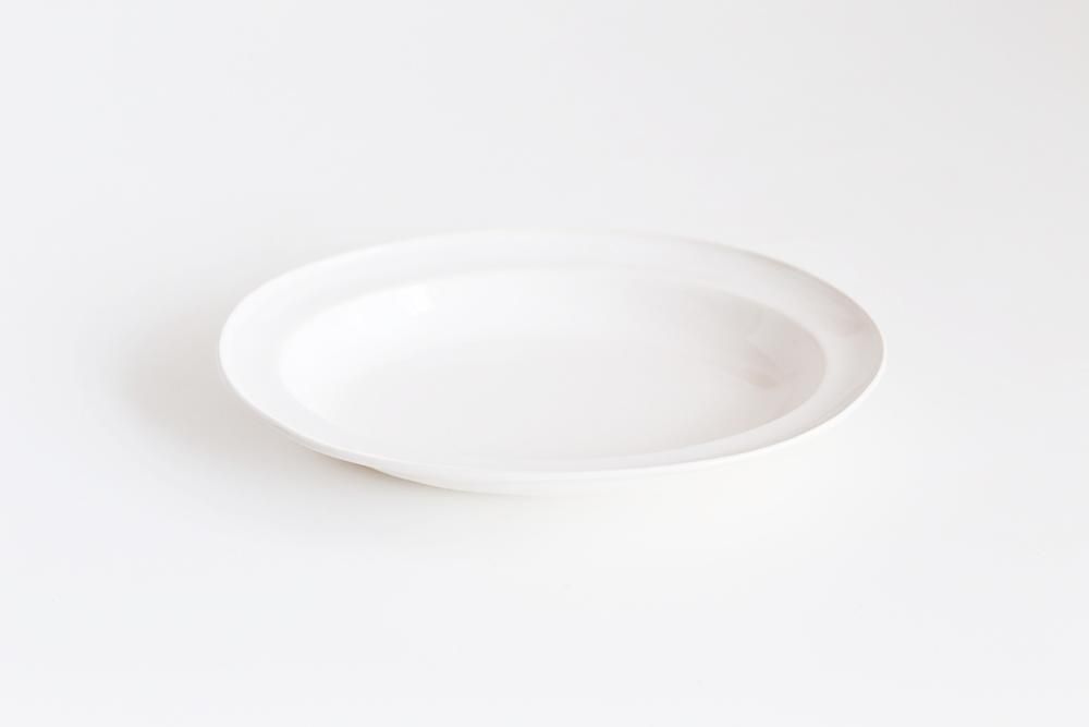 山本拓也/オーバル皿/Mサイズ(白)