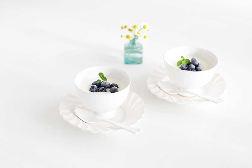 山本拓也/流線輪花皿(白)