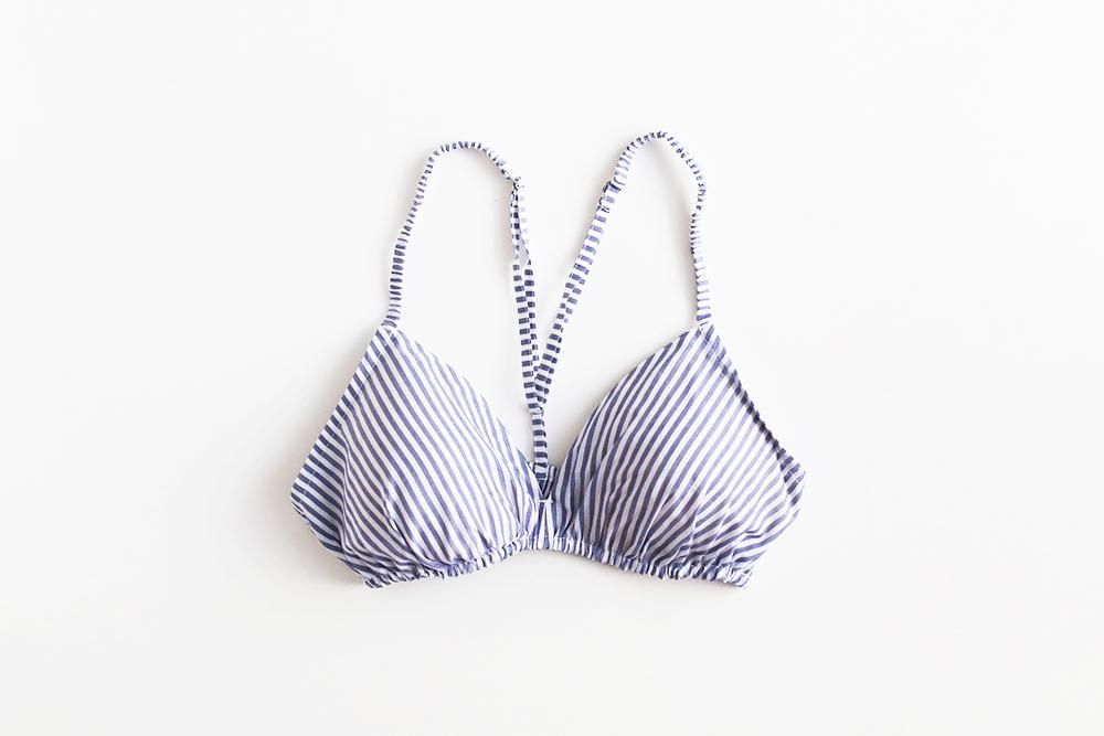 【廃盤】TESHIKI(手式)/ブラ(NAVY STRIPE・XLサイズ)