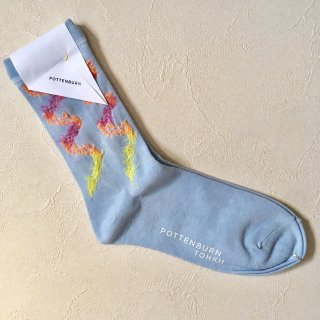 POTTENBURN TOHKII「Kaminari Socks (Blue)」