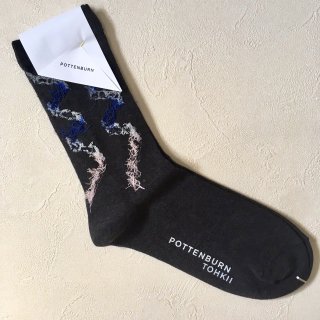 POTTENBURN TOHKII「Kaminari Socks (Black)」