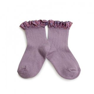 CollegienCharlotte Liberty Ruffle Ankle Socks - Glycine du Japon