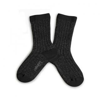 CollegienVictoire Glittery Socks - Noir de Charbon