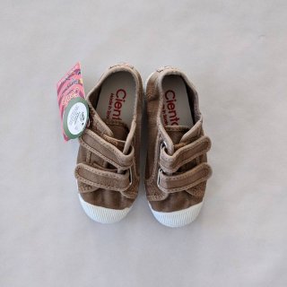 Cienta「Velcro Double Strap Shoes (Beige/ムラ染)」