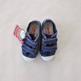 Cienta「Velcro Double Strap Shoes (Azul/ムラ染)」
