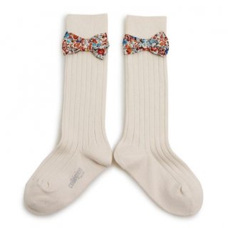 CollegienMathilde Knee High Sock with Liberty Bow - Doux Agneaux