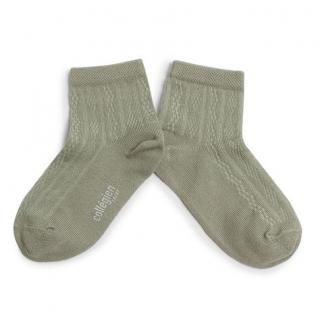 CollegienAntoinette Lightweight Pointelle Summer Socks - Aigue Marine