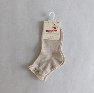 <img class='new_mark_img1' src='https://img.shop-pro.jp/img/new/icons56.gif' style='border:none;display:inline;margin:0px;padding:0px;width:auto;' />condor「Short Socks With Openwork Cuff (col304)」