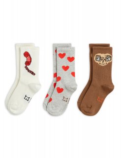 <img class='new_mark_img1' src='https://img.shop-pro.jp/img/new/icons14.gif' style='border:none;display:inline;margin:0px;padding:0px;width:auto;' />mini rodine「E.T socks 3-pack (grey melange)」E.T. collection