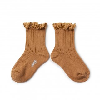 <img class='new_mark_img1' src='https://img.shop-pro.jp/img/new/icons14.gif' style='border:none;display:inline;margin:0px;padding:0px;width:auto;' />Collegien「Lili Lace Trim Ankle Socks - Caramel」