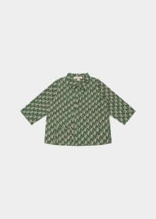 <img class='new_mark_img1' src='https://img.shop-pro.jp/img/new/icons14.gif' style='border:none;display:inline;margin:0px;padding:0px;width:auto;' />CARAMEL「PIPER BABY SHIRT - EMERALD GEO PRINT」2022-SS Part.1