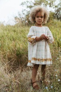 <img class='new_mark_img1' src='https://img.shop-pro.jp/img/new/icons14.gif' style='border:none;display:inline;margin:0px;padding:0px;width:auto;' />Lali Kids「Tulip Dress - Multicolor Plaid」2022-SS Drop2