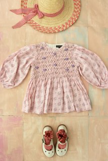 <img class='new_mark_img1' src='https://img.shop-pro.jp/img/new/icons14.gif' style='border:none;display:inline;margin:0px;padding:0px;width:auto;' />BONJOUR DIARY 「Handsmock blouse (Small pastels flowers print overdyed in pink color)」2022-SS