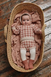 <img class='new_mark_img1' src='https://img.shop-pro.jp/img/new/icons23.gif' style='border:none;display:inline;margin:0px;padding:0px;width:auto;' />【60%OFF】bebe organic「Maria Baby Jumper (Antique Rose)」2022-AW