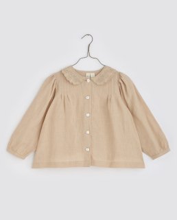 <img class='new_mark_img1' src='https://img.shop-pro.jp/img/new/icons14.gif' style='border:none;display:inline;margin:0px;padding:0px;width:auto;' />Little Cotton Clothes「Ruby Linen Blouse - nutmeg」2022-AW