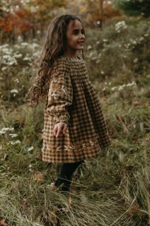 <img class='new_mark_img1' src='https://img.shop-pro.jp/img/new/icons14.gif' style='border:none;display:inline;margin:0px;padding:0px;width:auto;' />Lali Kids「Tulip Dress - Embroidered Green Gingham」2022-AW