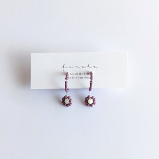 <img class='new_mark_img1' src='https://img.shop-pro.jp/img/new/icons14.gif' style='border:none;display:inline;margin:0px;padding:0px;width:auto;' />fun she「Tiny flower earrings (lilac)」